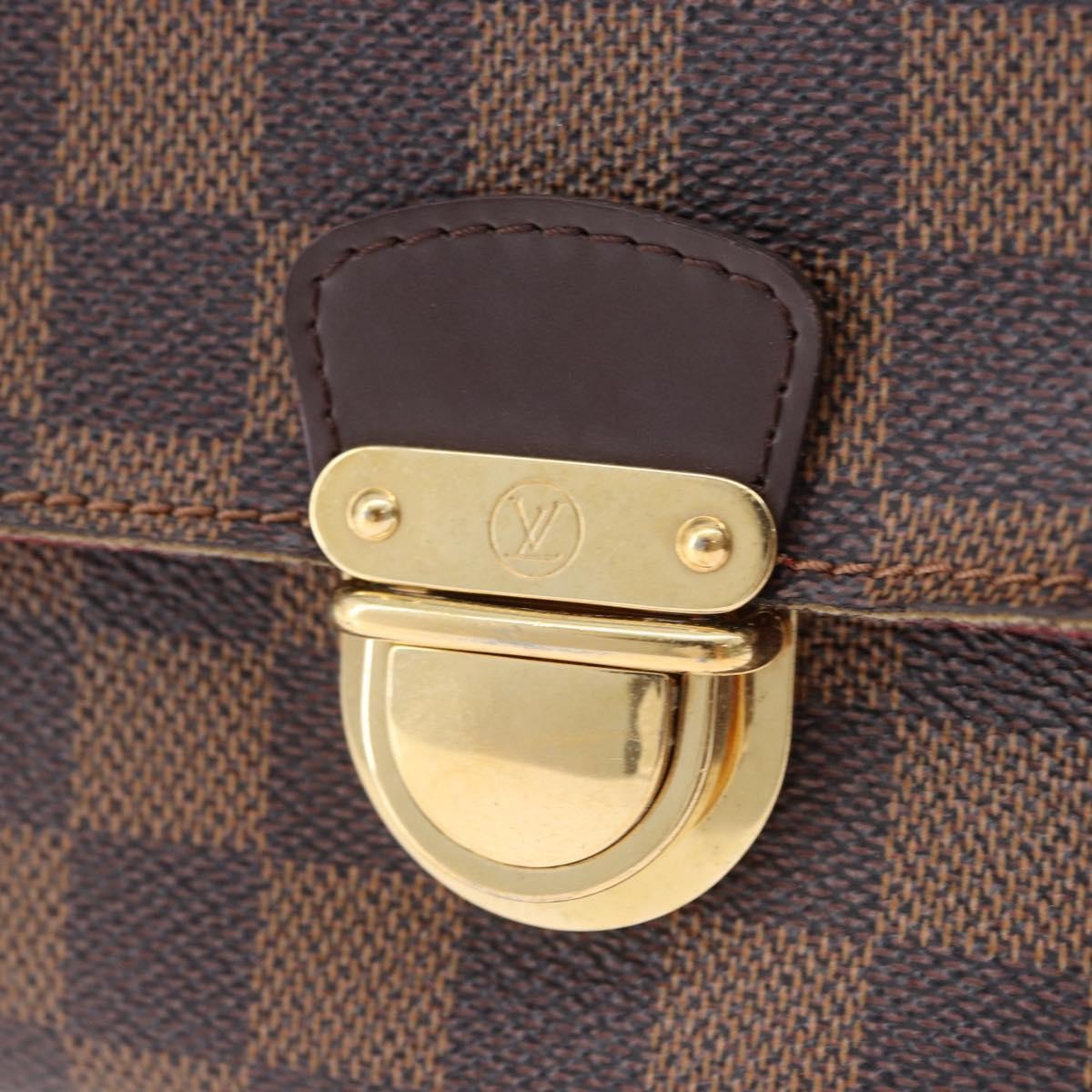 Louis Vuitton Ravello Damier Ebene, Brown, Canvas, Shoulder Bag