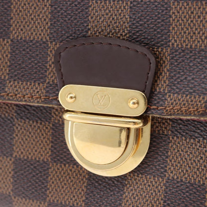 Louis Vuitton Ravello Damier Ebene, Brown, Canvas, Shoulder Bag