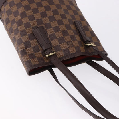 Louis Vuitton Marais Bucket Damier Ebene, Brown, Canvas, Shoulder Bag