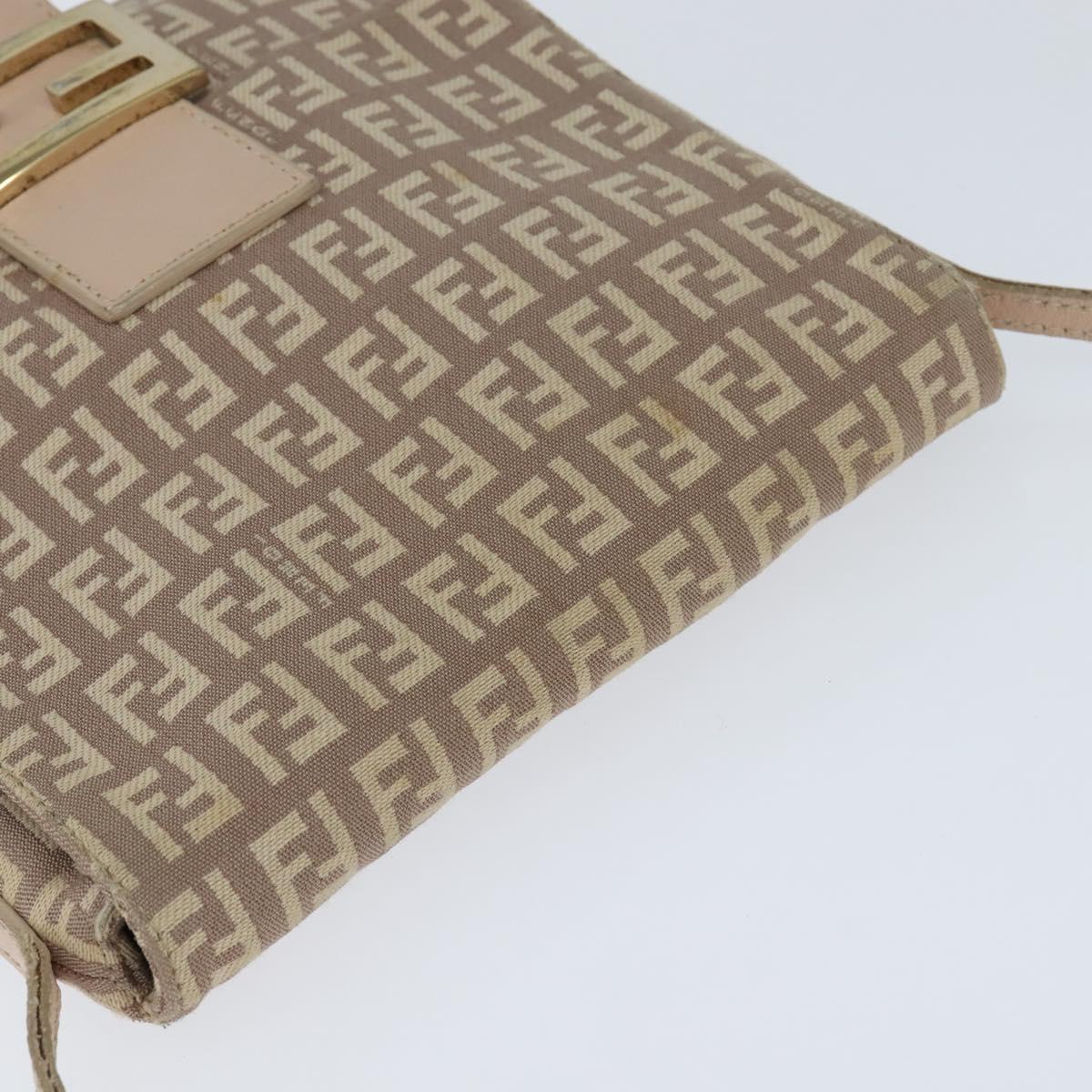 Fendi Mama Messenger Bag Zucca Canvas, BEIGE, CANVAS, Crossbody bag