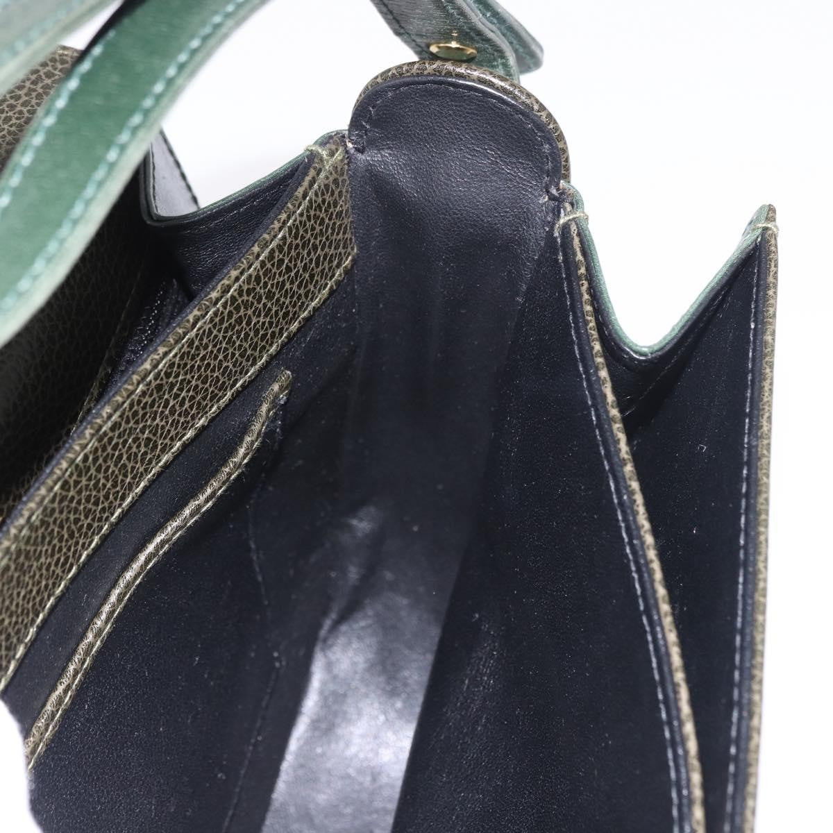 Bally Handbag Leather, Green, Leather, Handbag