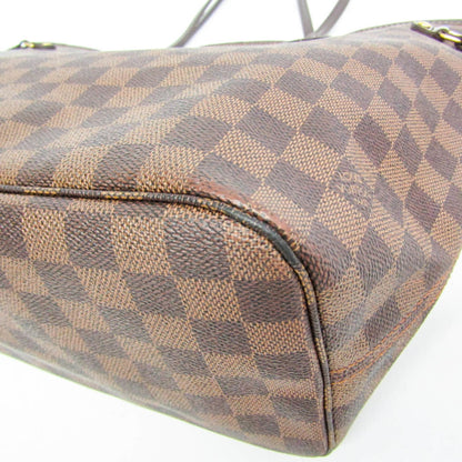 Louis Vuitton Neverfull Damier, Brown, Canvas, Tote Bag