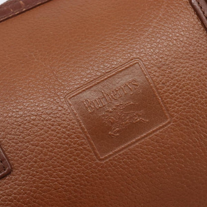 Burberry Vintage Boston Leather, Brown, Leather, Handbag