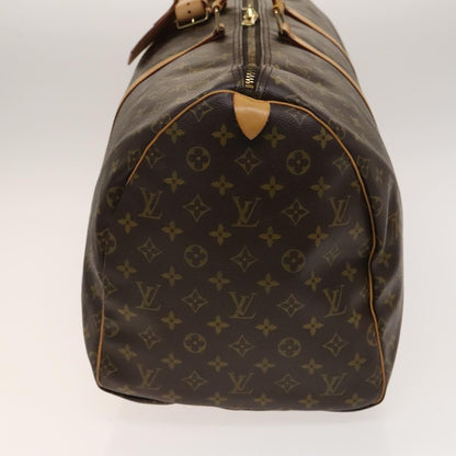 Louis Vuitton Keepall Bag Monogram Canvas, BROWN, CANVAS, Travel bag