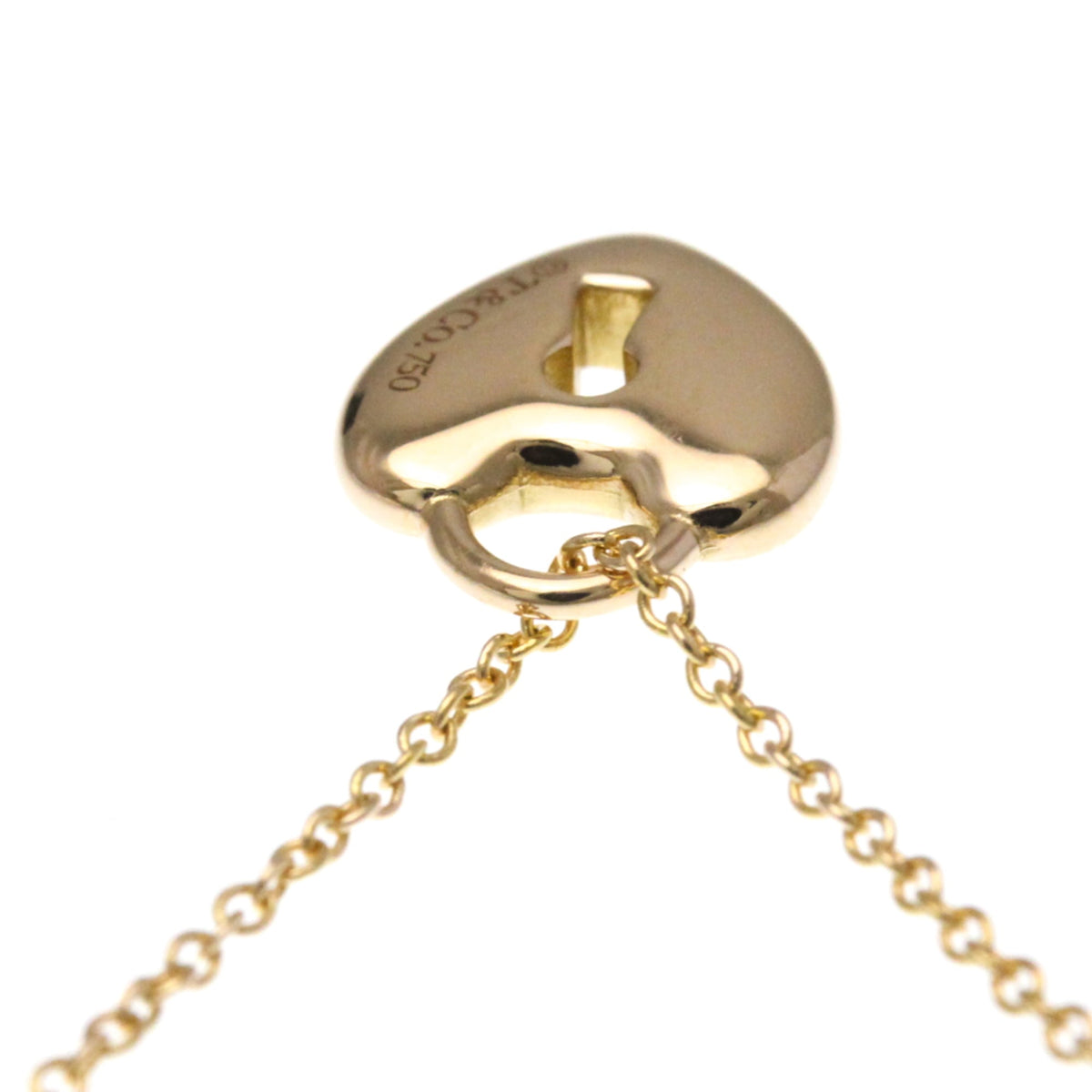 Tiffany & Co. Heart Lock Pendant 18K Yellow Gold, Gold, Pink Gold, Necklace