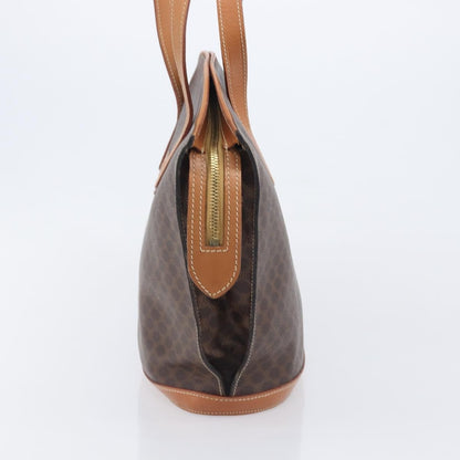 Celine Macadam Canvas and leather, Brown, Canvas, Tote Bag