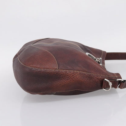 Gucci Charlotte Leather, Brown, Leather, Tote Bag