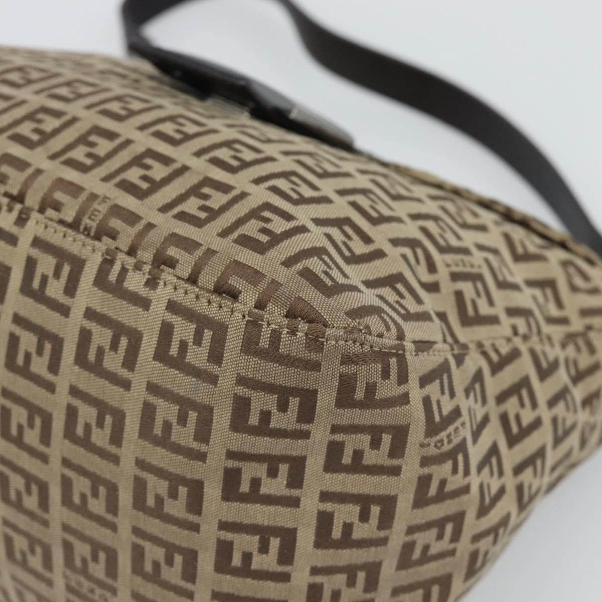 Fendi Mamma Baguette Canvas, Beige, Canvas, Handbag