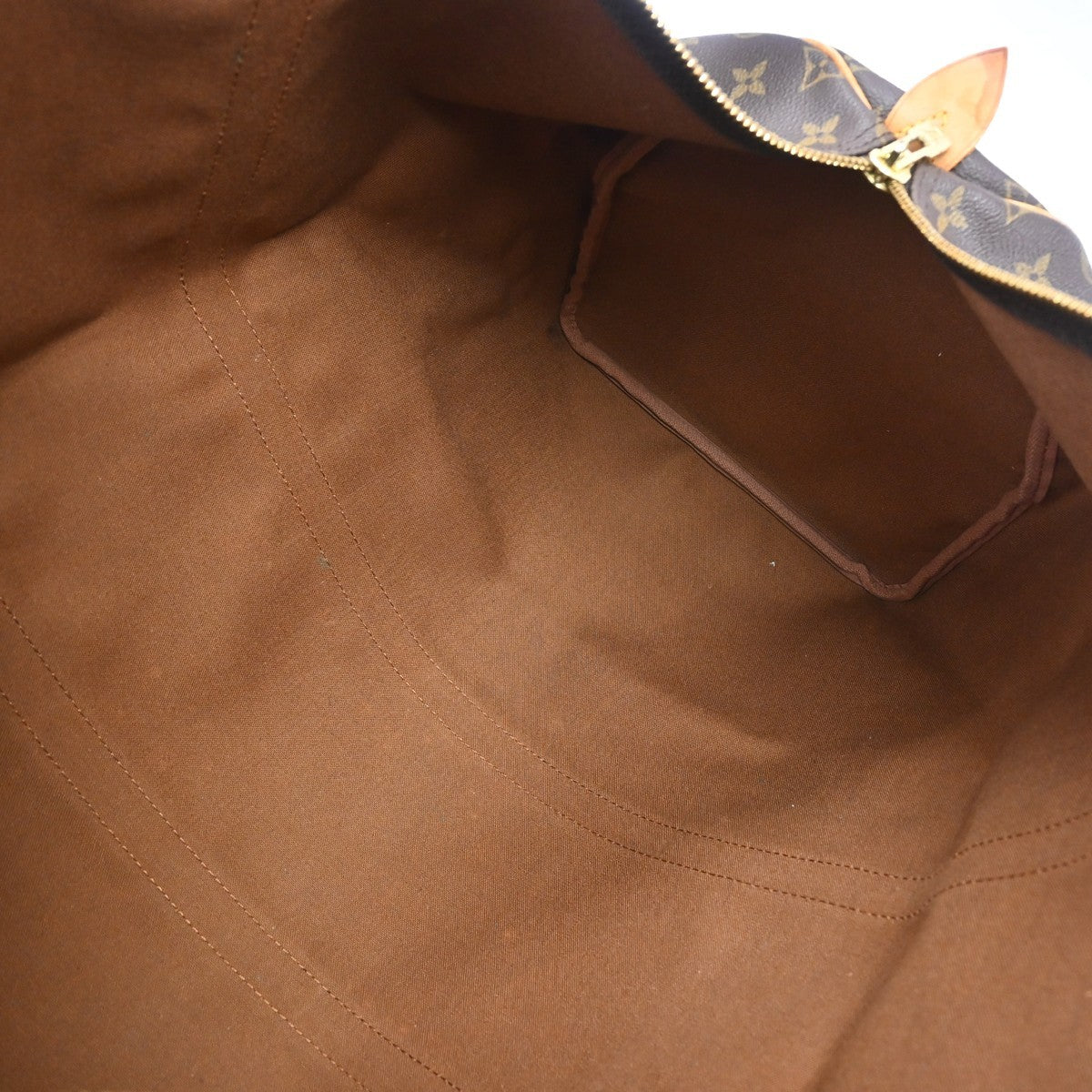 Louis Vuitton Keepall Monogram, Brown, Canvas, Travel Bag