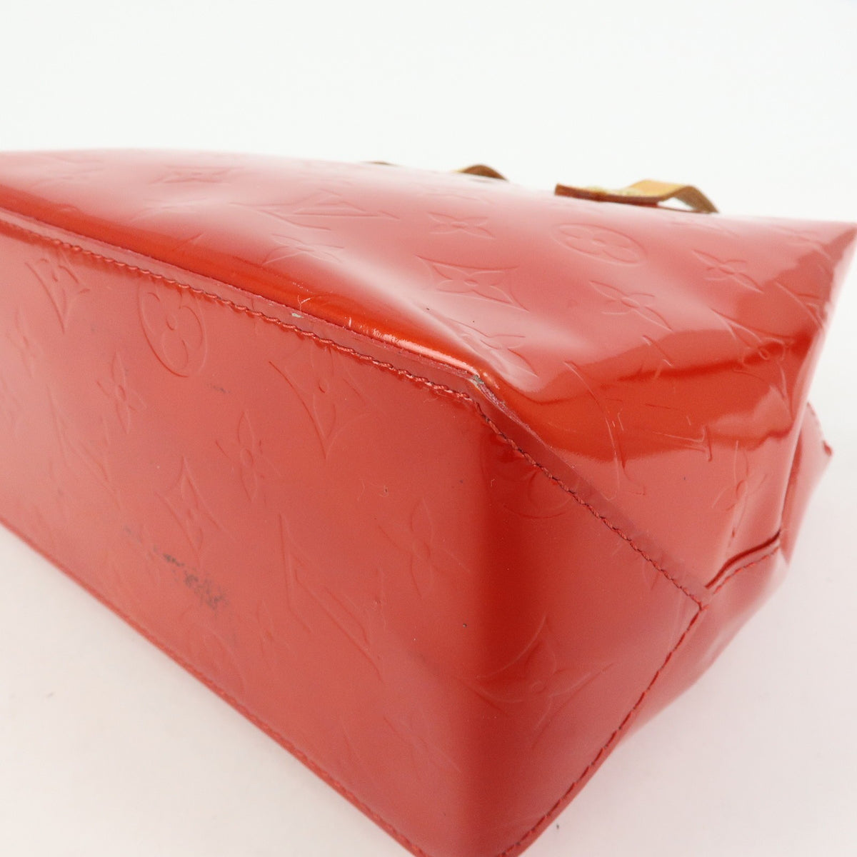 Louis Vuitton Reade Monogram Vernis, Red, Patent Leather, Handbag