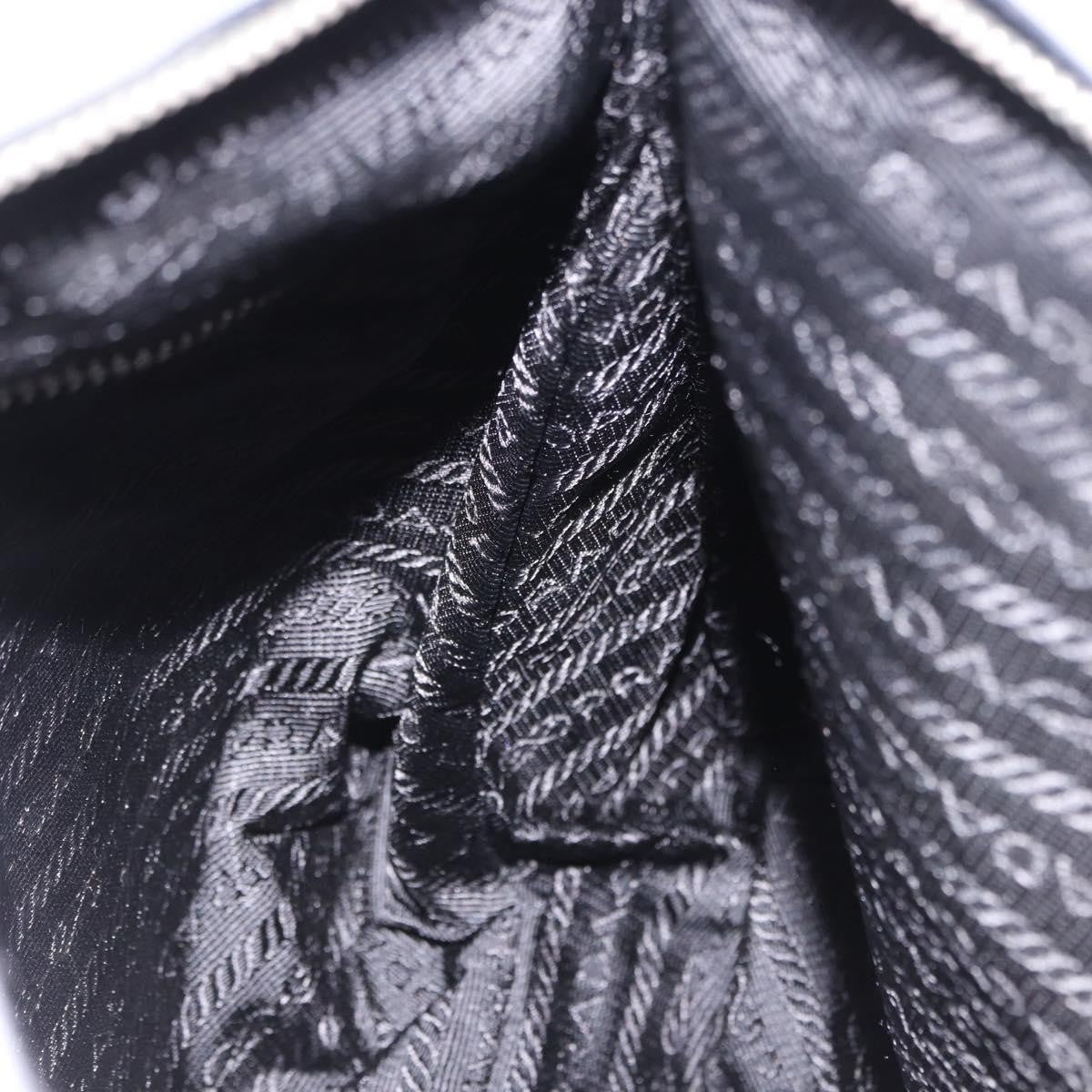 Prada Zip Messenger Tessuto with Leather, Black, Nylon, Handbag