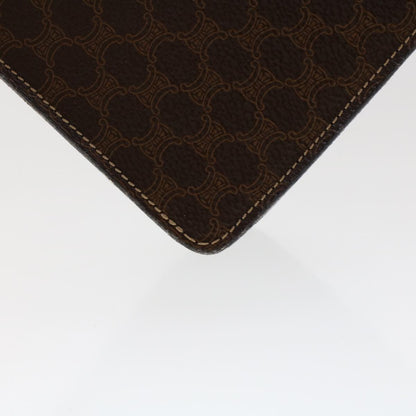 Celine C Macadam Handbag PVC Leather, BROWN, PVC, Handbag