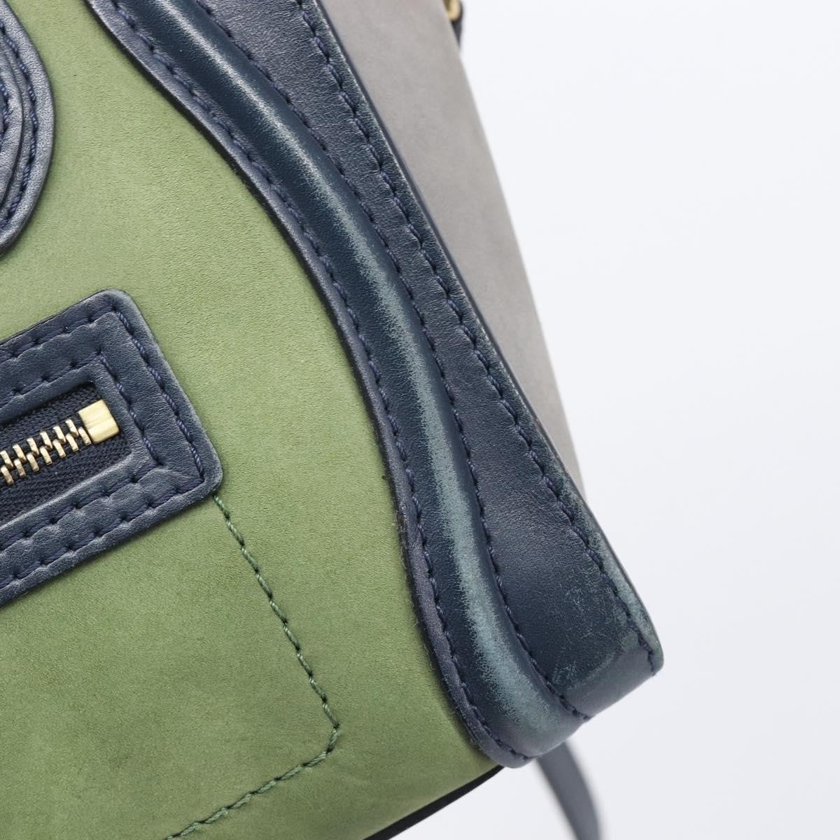 Celine Luggage Smooth Leather, Navy, Leather, Handbag