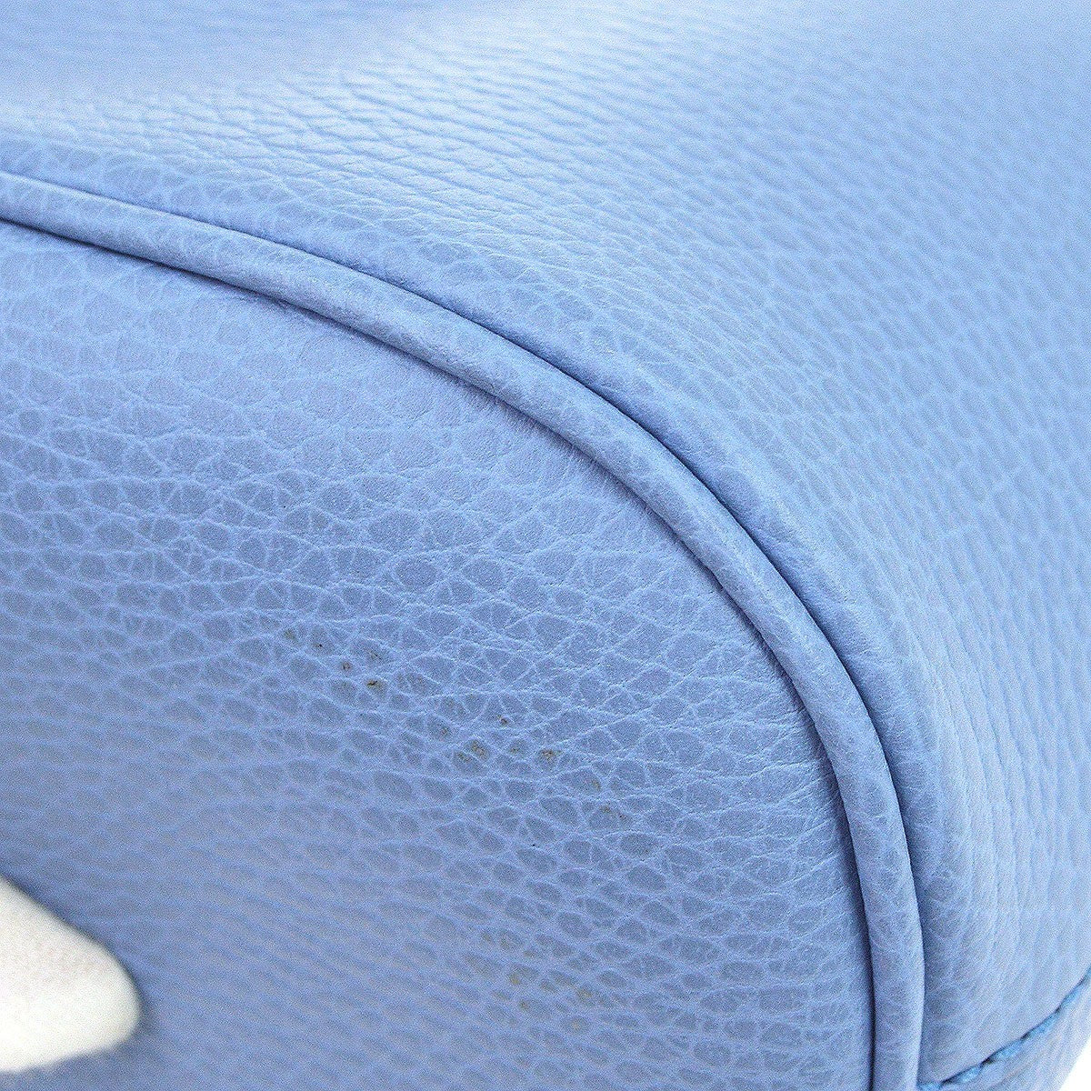 Gucci Interlocking Top Handle Leather, Blue, Leather, Handbag