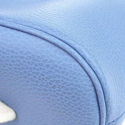Gucci Interlocking Top Handle Leather, Blue, Leather, Handbag