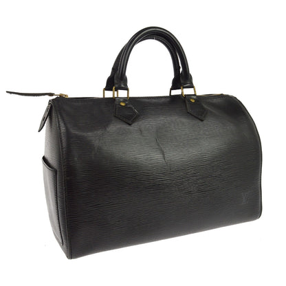 Louis Vuitton Speedy Epi Leather, Black, Leather, Handbag