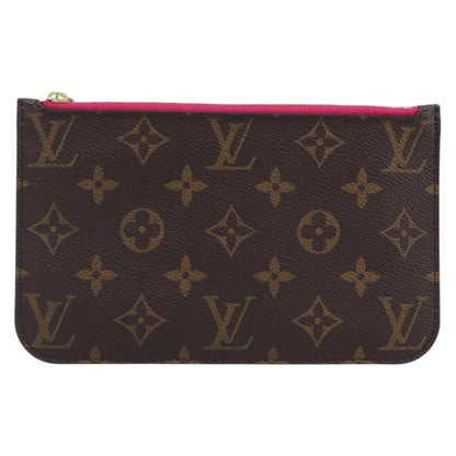 Louis Vuitton Neverfull Pochette Monogram Canvas, Brown, Canvas, Clutch