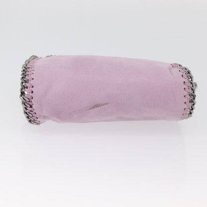 Stella McCartney Falabella Fold Over Shaggy Deer, Pink, Polyester, Crossbody Bag