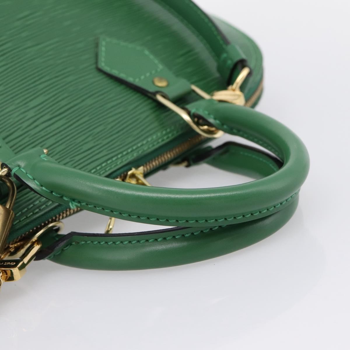 Louis Vuitton Alma Epi Leather, Green, Leather, Handbag
