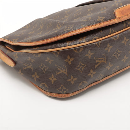Louis Vuitton Menilmontant Handbag Monogram Canvas, BROWN, CANVAS, Crossbody bag