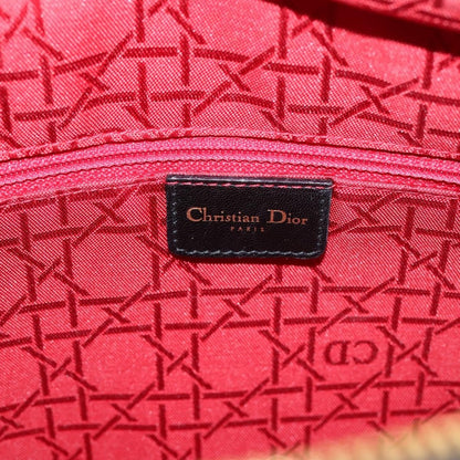 Christian Dior Vintage Lady Dior Cannage Quilt Lambskin, Black, Leather, Handbag