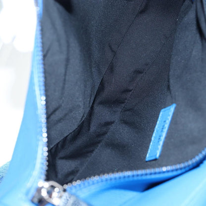 Christian Dior Saddle Leather, Blue, Leather, Crossbody Bag