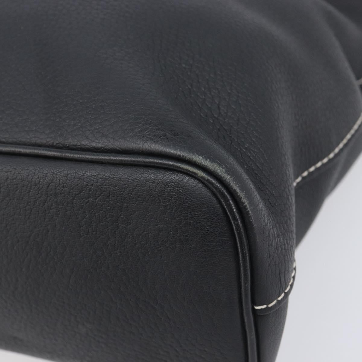 Burberry Vintage Leather, Black, Leather, Tote Bag