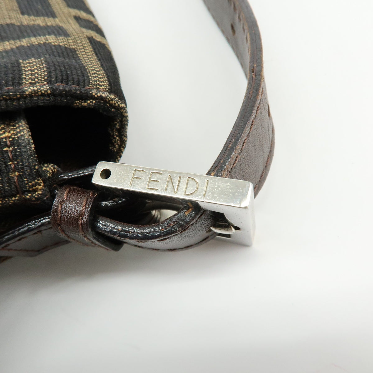Fendi Fendi mamma baguette Monogram Canvas, Brown, Canvas, Handbag