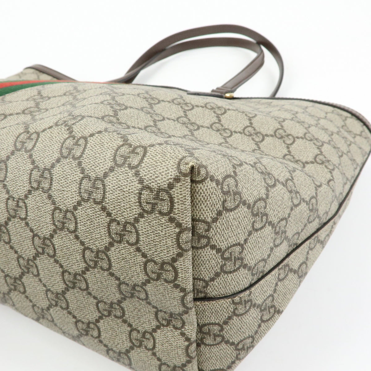 Gucci Ophidia Shopping GG Coated Canvas, Beige, Canvas, Tote Bag