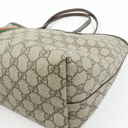 Gucci Ophidia Shopping GG Coated Canvas, Beige, Canvas, Tote Bag