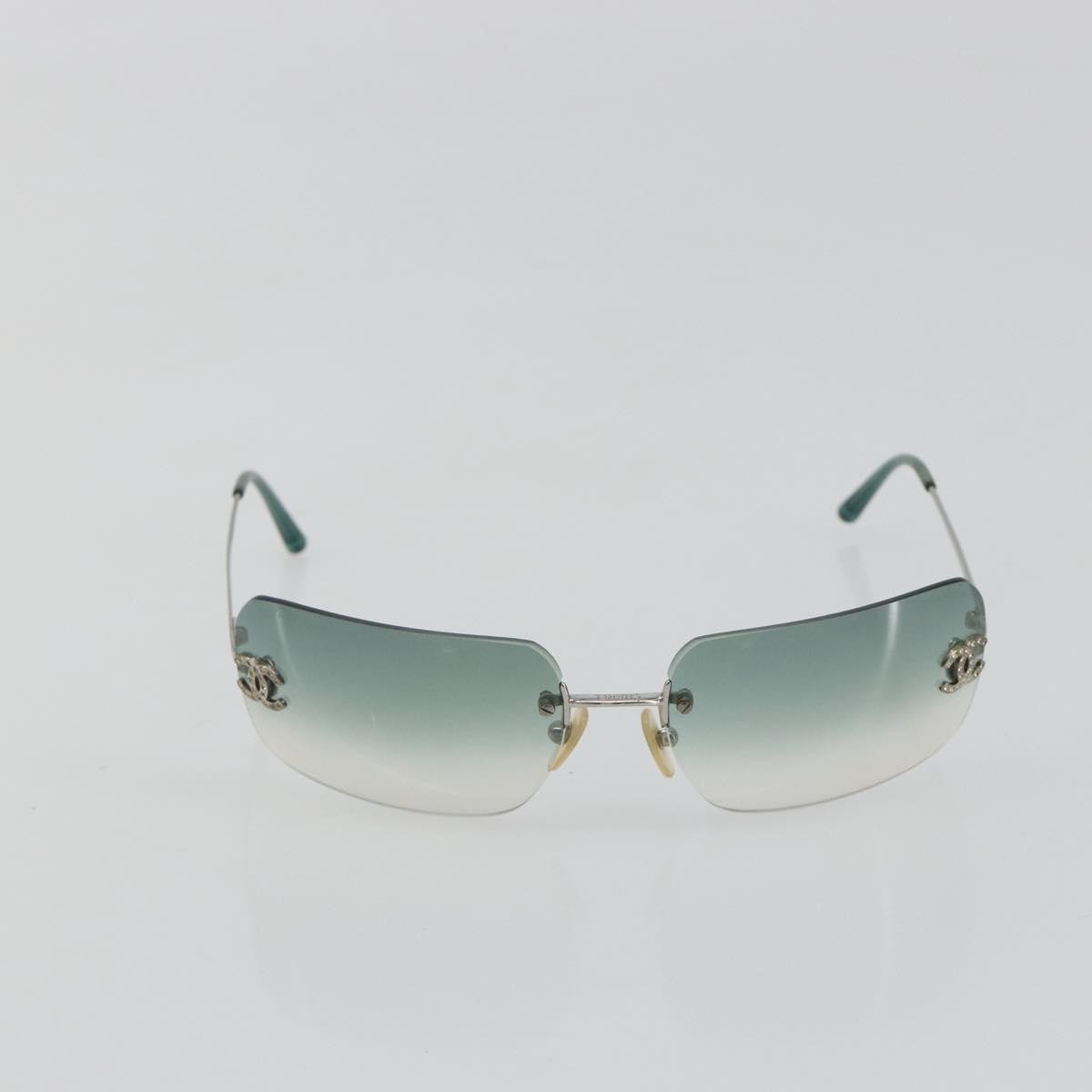 Chanel Logo CC Metal, Green, Metal, Sunglasses