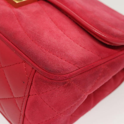 Chanel Pagoda Flap Bag Suede and Lambskin, PINK, SUEDE, Shoulder bag