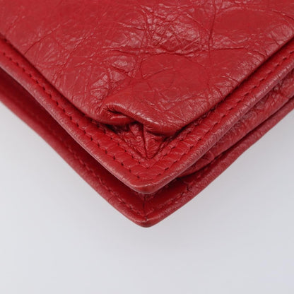 Balenciaga Explorer Leather, Red, Leather, Crossbody Bag