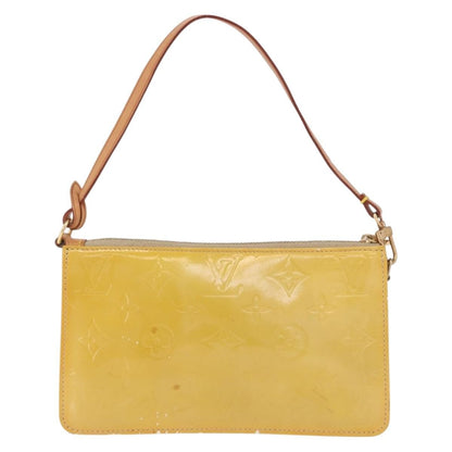 Louis Vuitton Lexington Pochette Monogram Vernis, Beige, Patent Leather, Clutch