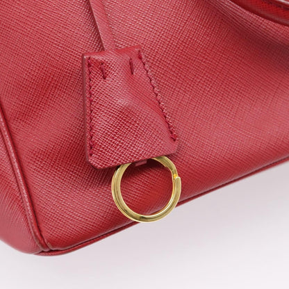 Prada Galleria  Strap Leather, Red, Leather, Handbag