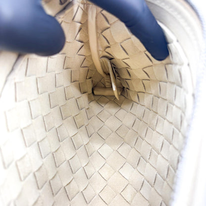 Bottega Veneta Duo Intrecciato Nappa, Beige, Leather, Handbag