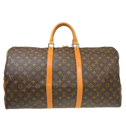 Louis Vuitton Keepall Monogram Canvas, Brown, Canvas, Travel Bag