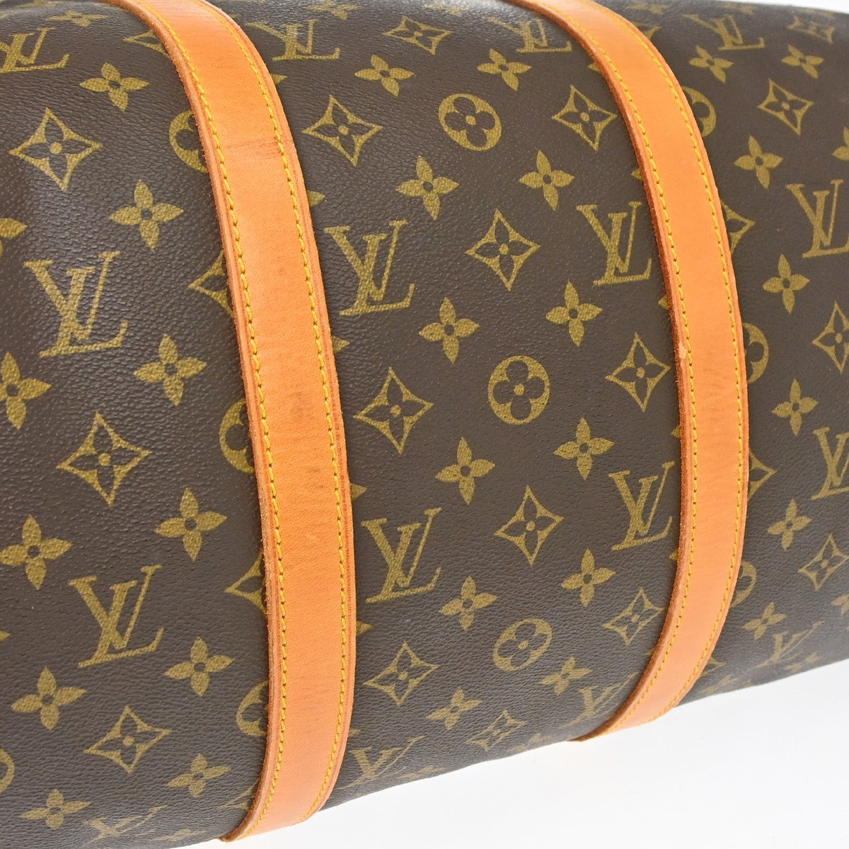 Louis Vuitton Keepall Monogram Canvas, Brown, Canvas, Travel Bag
