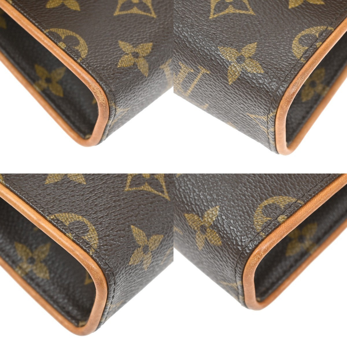 Louis Vuitton Florentine Waist Monogram Canvas, Brown, Leather, Clutch