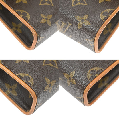 Louis Vuitton Florentine Waist Monogram Canvas, Brown, Leather, Clutch