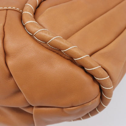 Celine Shoulder Leather, Brown, Leather, Shoulder Bag
