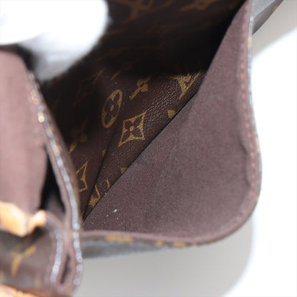 Louis Vuitton Menilmontant Handbag Monogram Canvas, BROWN, CANVAS, Crossbody bag