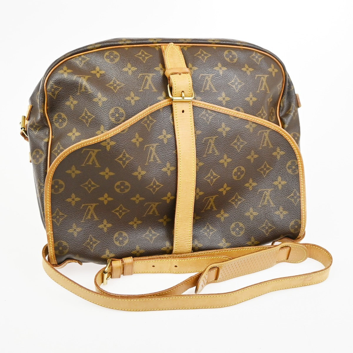 Louis Vuitton Saumur Monogram Canvas, Brown, Canvas, Handbag