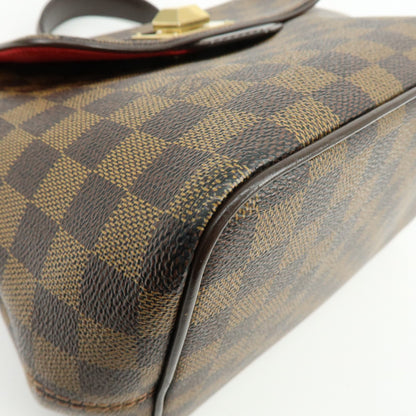 Louis Vuitton Bergamo Damier, Brown, Canvas, Handbag