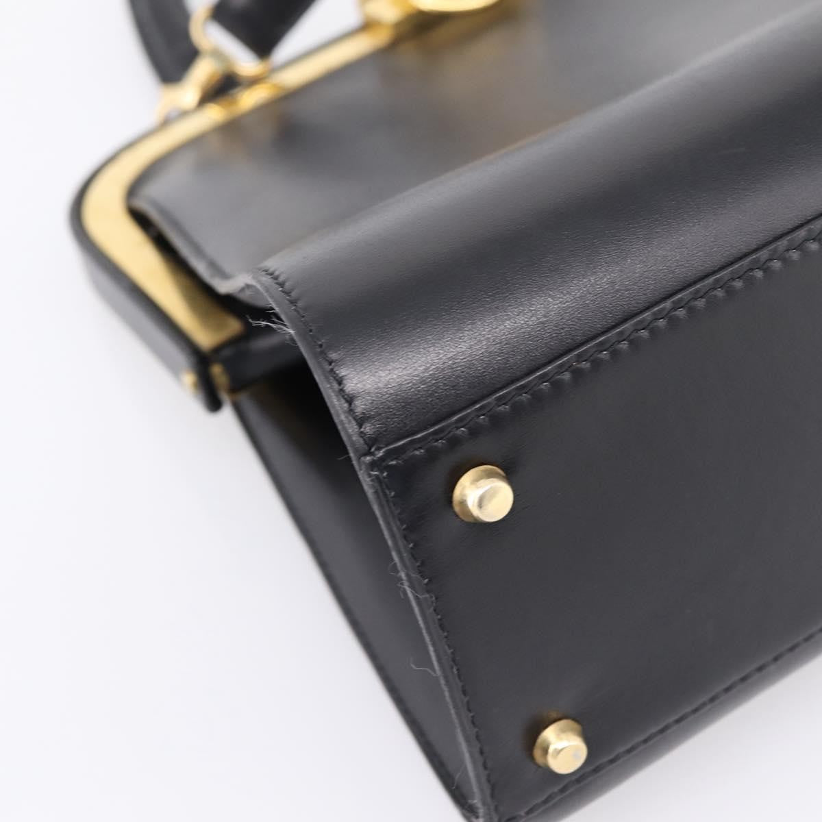 Christian Dior Shoulder Leather, Black, Leather, Shoulder Bag