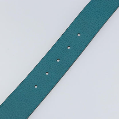 Gucci 1973 Reversible Belt (Outlet) Leather, Turquoise, Leather, Belt