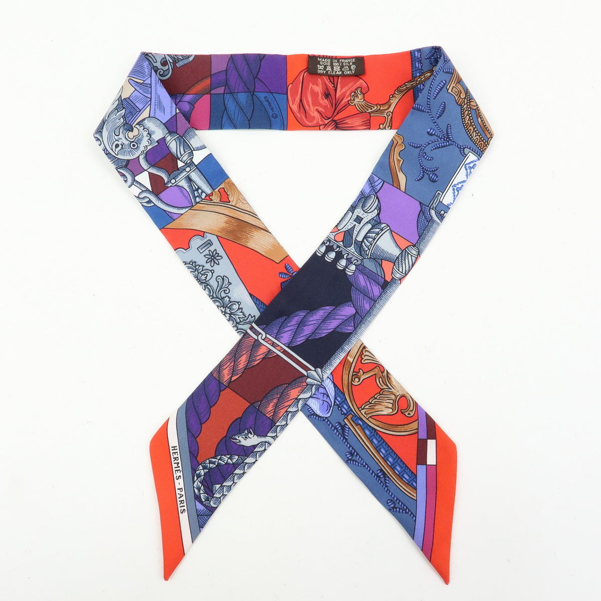 Hermes TWILLY SCARF Silk, Multicolour, Silk, Scarf