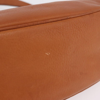 Prada Shoulder Leather, Brown, Leather, Shoulder Bag