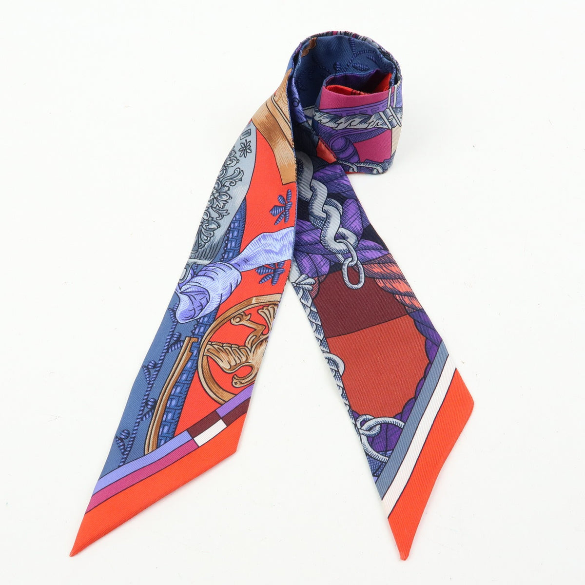 Hermes TWILLY SCARF Silk, Multicolour, Silk, Scarf
