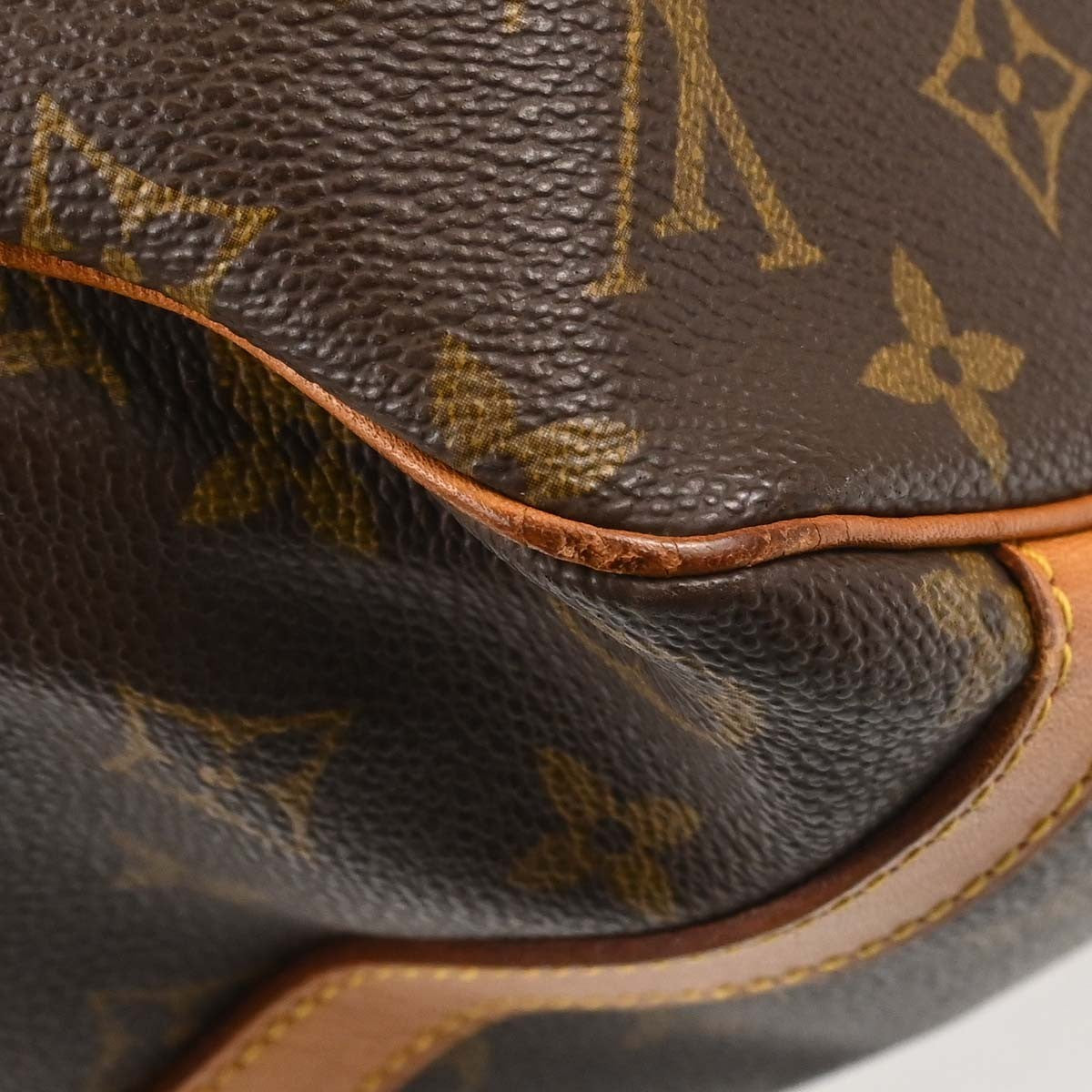Louis Vuitton Shopping Sac Monogram Canvas, Brown, Canvas, Handbag